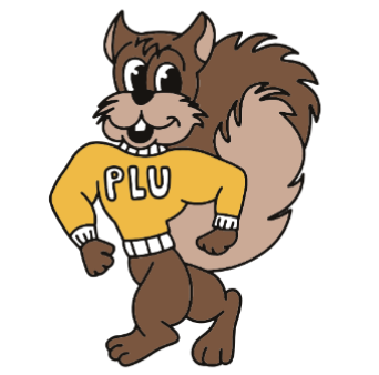 Squirrel in gold PLU sweater